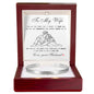 Cuff Bracelet Engraved - To My Wife "I Just Need To Say I Love You"