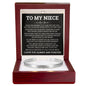 Cuff Bracelet Engraved - To My Niece "I'll Always Believe In You With All My Heart"
