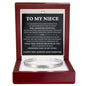 Cuff Bracelet Engraved - To My Niece "Create A Beautiful Life of Your Own"