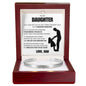 Cuff Bracelet Engraved - To My Daughter "Feel My Love Around You"