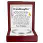 Engraved Cuff Bracelet - To My Granddaughter "You're Never Truly Alone"