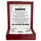 Cuff Bracelet Engraved - To My Daughter "You Bring Happiness Into My Life"
