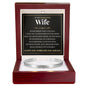 Cuff Bracelet Engraved - To My Gorgeous Wife "I Love You With My Whole Heart"