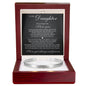 Cuff Bracelet Engraved - To My Daughter "You Make Me Proud"