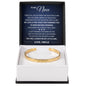 Cuff Bracelet Engraved - To My Niece "Keep Moving Forward"