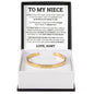 Cuff Bracelet Engraved - To My Niece "Be Kind To Yourself"