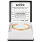 Cuff Bracelet Engraved - To My Niece "How Lucky I Am To Be Your Aunt"