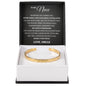 Cuff Bracelet Engraved - To My Niece "Never Forget Just How Deeply You're Loved"