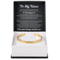 Cuff Bracelet Engraved - To My Niece "I Loved You"