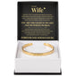 Cuff Bracelet Engraved - To My Wife "You Are The Light In My Life and My Whole World"