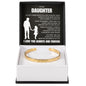 Cuff Bracelet Engraved - To My Daughter "The Most Beautiful Blessing Of My Life"