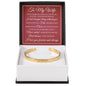 Cuff Bracelet Engraved - To My Wife "Marrying You Was The Best Decision I Have Ever Made"