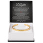Cuff Bracelet Engraved - To My Daughter "Be Bold, Stay Fearless, and Embrace Life"