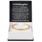Engraved Cuff Bracelet - To My Granddaughter "Learn To Love Yourself"