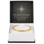 Cuff Bracelet Engraved - "You Are My Compass"
