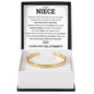 Cuff Bracelet Engraved - To My Niece "You Are My Most Precious Treasure"