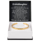 Engraved Cuff Bracelet - To My Granddaughter "You Are Braver, Kind, and Far Stronger Than You Realize"