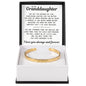 Engraved Cuff Bracelet - To My Granddaughter "You Are Stronger Than You Realize"