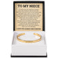 Cuff Bracelet Engraved - To My Niece "You Are a Gift"