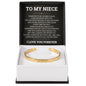 Cuff Bracelet Engraved - To My Niece "You Are Brave Enough To Face Anything"