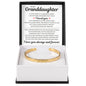 Engraved Cuff Bracelet - To My Granddaughter "I Loved You, As If Tomorrow Would Never Come"