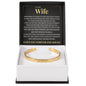 Cuff Bracelet Engraved - To My Wife "You Are My Best Friend, My Soulmate and My Whole World"