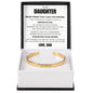 Cuff Bracelet Engraved - To My Daughter "I Believe In You"