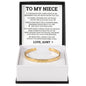 Cuff Bracelet - To My Niece "My Heart Will Always Love and Protect You"
