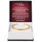 Cuff Bracelet Engraved - To My Niece "You Gave My World Meaning and My Heart a Purpose"