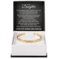 Cuff Bracelet Engraved - To My Daughter "Always Give You Best Effort"