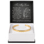 Cuff Bracelet Engraved - To My  love "I Love You Forever and Always"