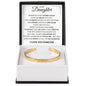 Cuff Bracelet Engraved - To My Daughter "Remember That My Love is Your Shelter"
