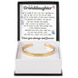 Engraved Cuff Bracelet - To My Granddaughter "Keep Chasing Your Dreams"