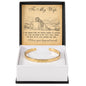 Cuff Bracelet Engraved - To My Wife "I Love You Beyond Words"