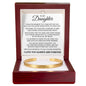 Cuff Bracelet Engraved - To My Daughter "I'll Always Believe In You With All My Heart"