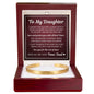 Cuff Bracelet Engraved - To My Daughter "You Are Braver, Stronger, Wiser, and More Loved Than You Know."