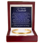 Cuff Bracelet Engraved - To My Beautiful Wife "The Day I Met You, My Life Changed Forever"
