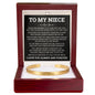 Cuff Bracelet Engraved - To My Niece "I'll Always Believe In You With All My Heart"