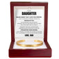 Cuff Bracelet Engraved - To My Daughter "I Believe In You"
