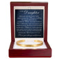 Cuff Bracelet Engraved - To My Daughter "You Taught Me How to Love Without Fear"