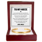 Cuff Bracelet Engraved - To My Niece "You Will Always Carry A Piece of Me"
