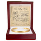 Cuff Bracelet Engraved - To My Wife "I'd Choose You"