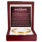 Cuff Bracelet Engraved - To My Soulmate "I Found My Missing Piece"