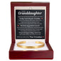 Engraved Cuff Bracelet - To My Granddaughter "You Gave My Life A Meaning"