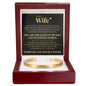 Cuff Bracelet Engraved - To My Wife "You Are The Light In My Life and My Whole World"