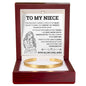 Cuff Bracelet Engraved - To My Niece "Hold This Bracelet Close, And Let It Feel Like I'm Hugging You"