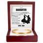 Cuff Bracelet Engraved - To My Daughter "Chase Your Dreams"