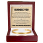Cuff Bracelet Engraved - "I Choose You"