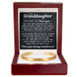Engraved Cuff Bracelet - To My Granddaughter "Learn To Love Yourself"