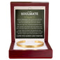 Cuff Bracelet Engraved - To My Soulmate "Always Remember That I Love You Forever"